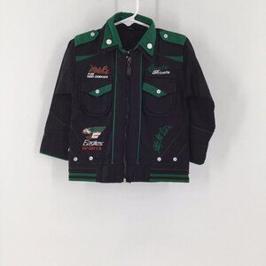 Black & Green Retro Sports Unique sports jacket